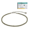 Raw Pyrite Anklet for Women, Natural Stone for Wealth & Luck