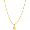 Ganesh Ji Pendant, Micro Gold Plated Brass Necklace Charm