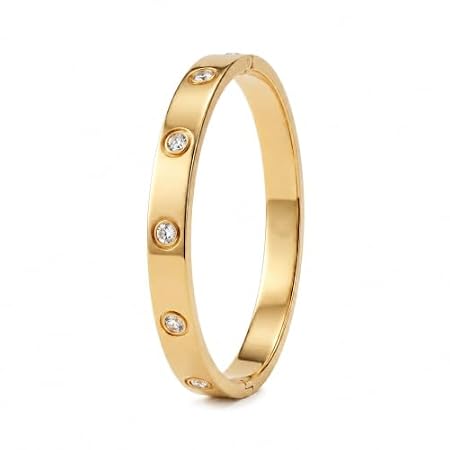 Crystal Love Bangle Bracelet for Women - Gift for Girls & Women |
