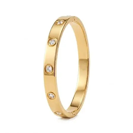 Crystal Love Bangle Bracelet for Women - Gift for Girls & Women | Jados Fashion