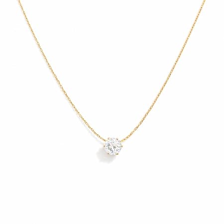 Gold Plated Solitaire Pendant Necklace for Women | Anti Tarnish &