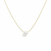 Gold Plated Solitaire Pendant Necklace for Women | Anti Tarnish & - Jados Fashion
