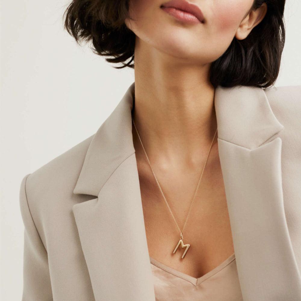 Letter Pendant Necklace