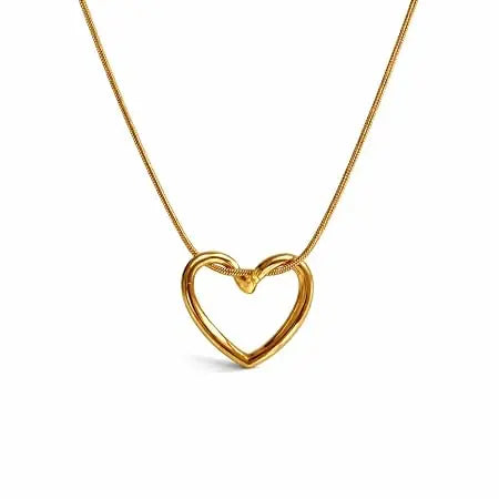 Simple Chains Hollow Heart Necklace Set For Women and Girls Stylish | Anti - Jados Fashion