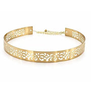 Jewellery Celebrity Inspired Adjustable Metal Plate Type Golden Kamarband - Jados Fashion