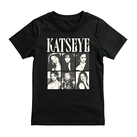 PRETTY UR PARTY Katseye Inspired Kids T-Shirt 100% Cotton | Soft Graphic Tee for Boys & Girls | Kpop Style Casual Wear (in, Age, 12 Years, 14 Years, Regular, White)