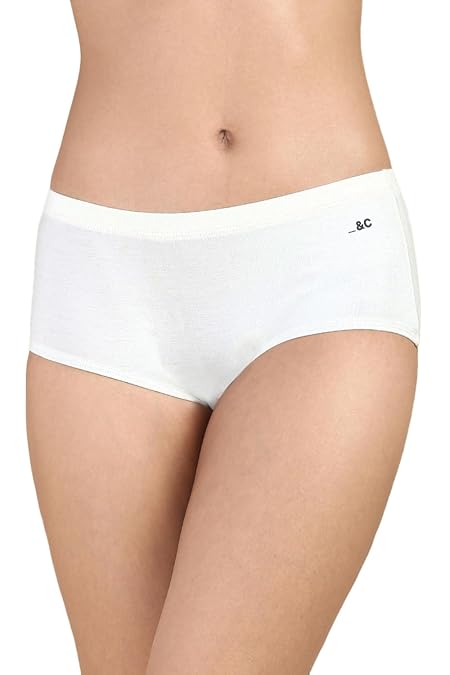 &Circus Women's Puresoft Bare Hipster | Mid Rise Panties for Women Seamless Underwear Women | Ivory, 2XL