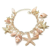 Bracelet for Women and Girls Seashell Exotic Boho Adjustable Chain - Jados Fashion