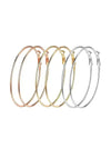 Big Hoop Bali Earrings for Women, Combo of 3 Pairs