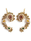 Traditional Gold Plated Ear Cuff Earrings for Wedding & Festive Wear