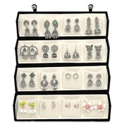 Oxidized Designer Stud Earrings Set of 16 with Folding Jewelry Box | Jados Fashion