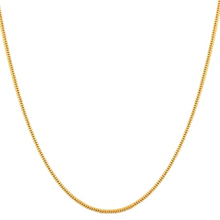 Designer Golden Chain Thin Light Weighted Gold Plated Gold Chain For Girls