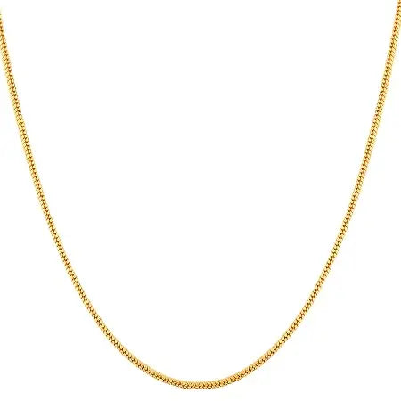Designer Golden Chain Thin Light Weighted Gold Plated Gold Chain For Girls - Jados Fashion