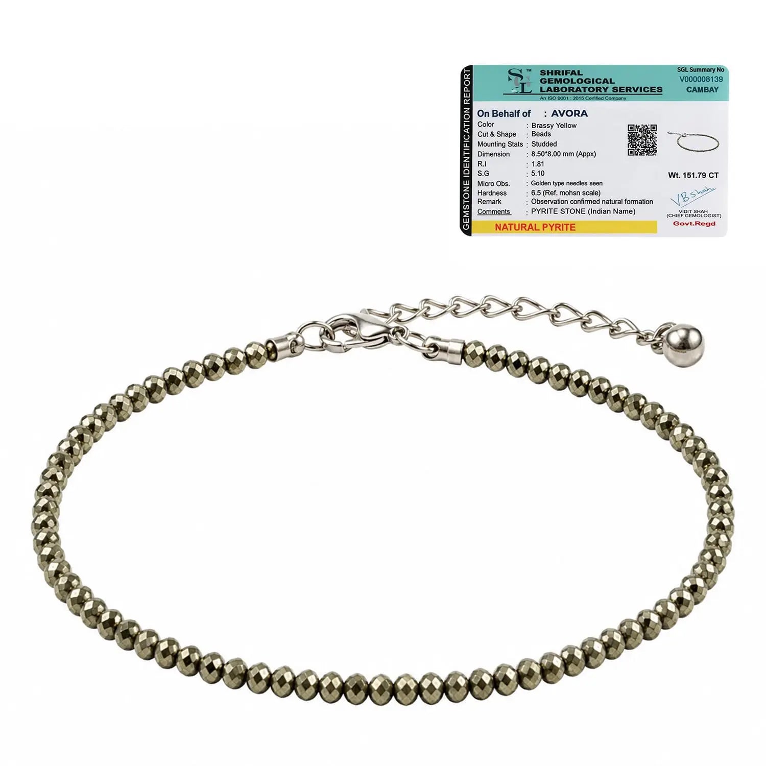 Raw Pyrite Anklet for Women, Adjustable Crystal Payal - Jados Fashion