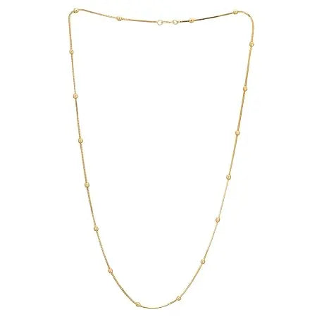 Gold Plated Traditional Design Long Necklace/Chain for Women and Girls - Jados Fashion