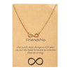 Infinity Pendant Necklace for Women & Girls, Gold Plated Chain