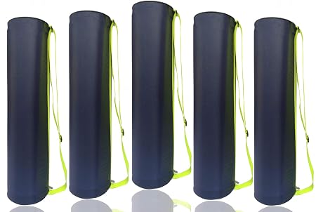 Panchtatava Yoga Mat Cover with Adjustable Shoulder Strap-Stylish Parachute Blue Yoga Bag (5)