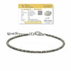 Natural Pyrite Anklet for Women, Raw Stone Silver-Tone Payal
