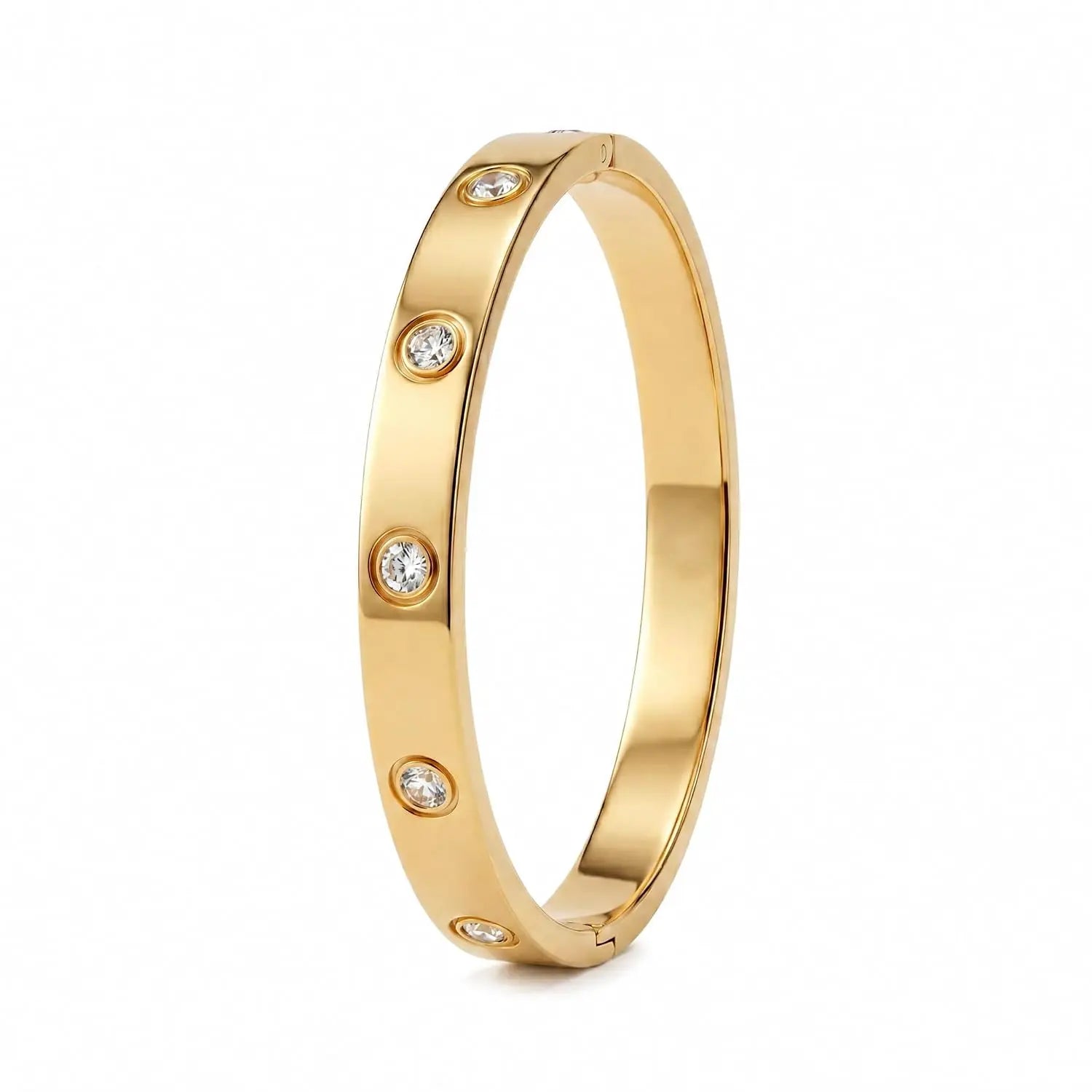 Crystal Love Bangle Bracelet for Women - Waterproof & Anti-Tarnish Bracelet - Jados Fashion