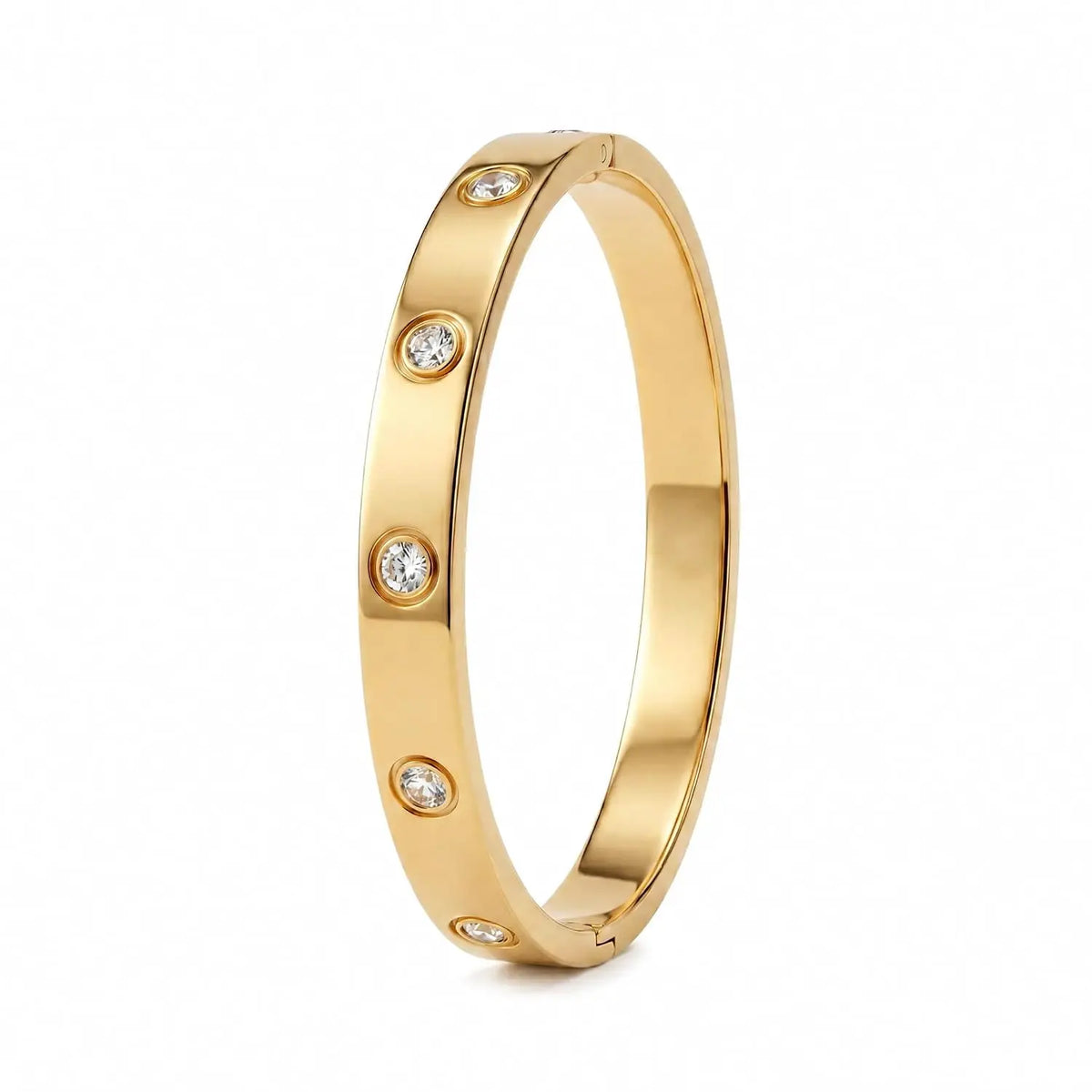 Crystal Love Bangle Bracelet for Women - Waterproof & Anti-Tarnish Bracelet - Jados Fashion