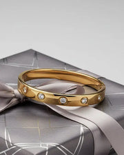 Crystal Love Bangle Bracelet for Women - Waterproof & Anti-Tarnish Bracelet - Jados Fashion
