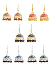 Gulnaar Collection Jhumka Earrings, Ethnic Meenakari Traditional Enamel