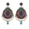 Bohemian Western Earrings for Women, Multi-Color Statement Style