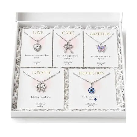 5Pcs Necklace Combo Set for Women|Stylish Necklace Set for Women| Jewellery - Jados Fashion