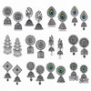 Oxidised Silver Jhumka Earrings for Women, 12 Pairs Traditional Set