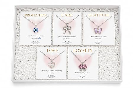EMEROSA Necklace Combo Set for Women | Necklace Set for Girls | Stylish Trendy Chain with Pendant | Chain Set for Girls/Women for Birthday, Anniversaries, Valentine (CN-3)