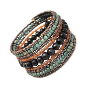 Handmade Multi-Layer Beaded Wrap Bracelet for Women | Boho Tribal Bracelet - Jados Fashion