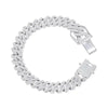 Cuban Link Chain Bracelet, Silver Bracelet for Men, Boys & Women