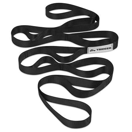 Trideer Stretching Strap Yoga Strap black