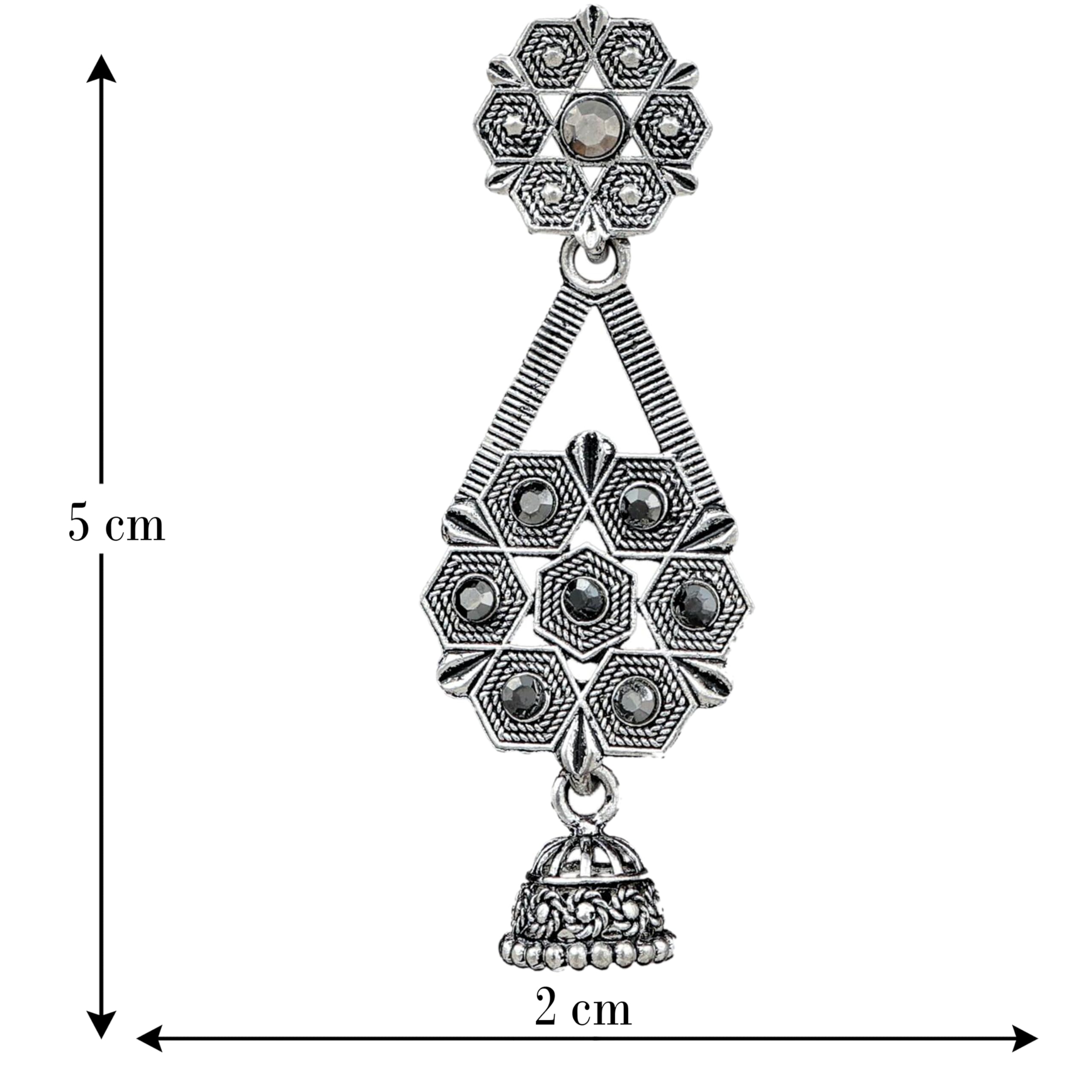 12 Earrings For Women Floral Vintage Design Traditional Drop Jhumke For Women Girls