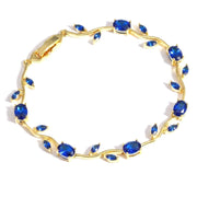 Bracelet for Women Stylish, Gold Plated Crystal Floral Jewellery - Jados Fashion