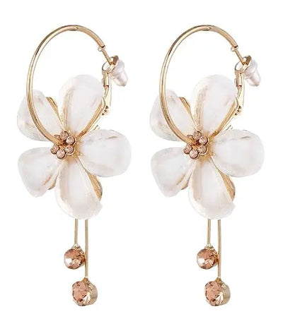 Jewellery Gifts Stylish Latest Western Ear rings Gold Plated Floral - Jados Fashion