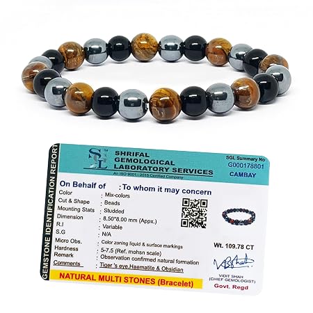 Original Triple Protection Bracelet with Lab Certificate for Men and Women