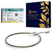 Raw Pyrite Anklet for Women, Adjustable Crystal Payal - Jados Fashion