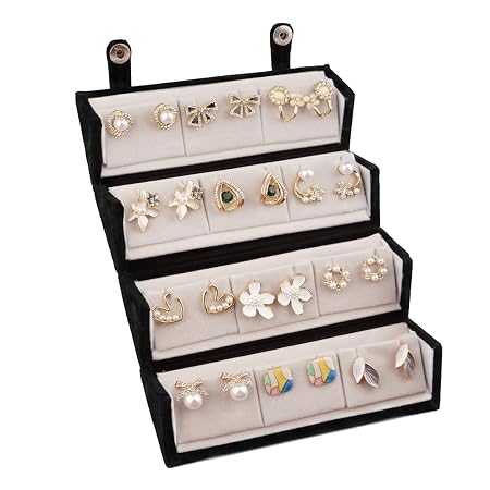 MakeYourGift Pretty Pairings 12 Pairs Earrings Set for Women with Jewellery Box | Stylish Stud, Pearl, Drop & Designer Earrings | Premium Gift Set for Girls | Birthday, Anniversary, Engagement