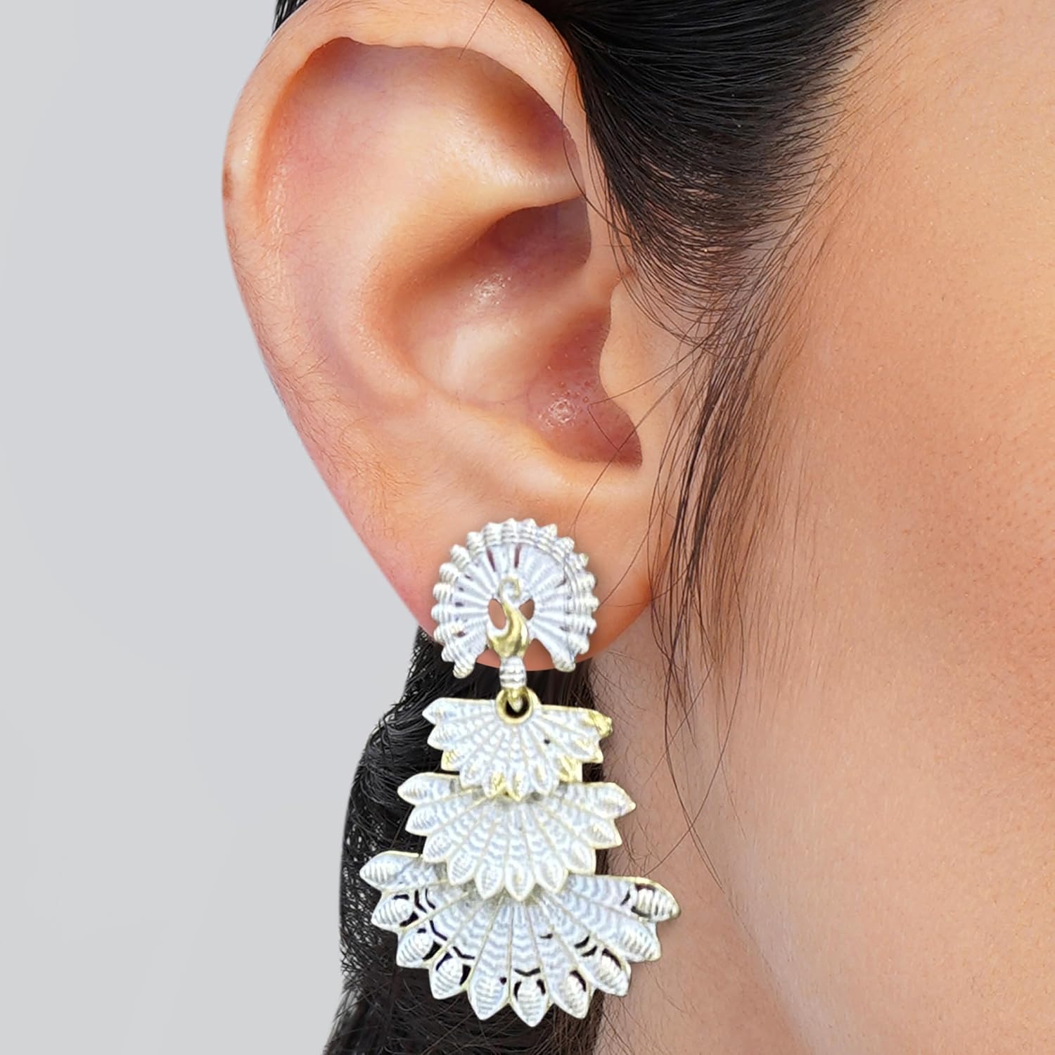 12 Earrings For Women Floral Vintage Design Traditional Drop Jhumke For Women Girls