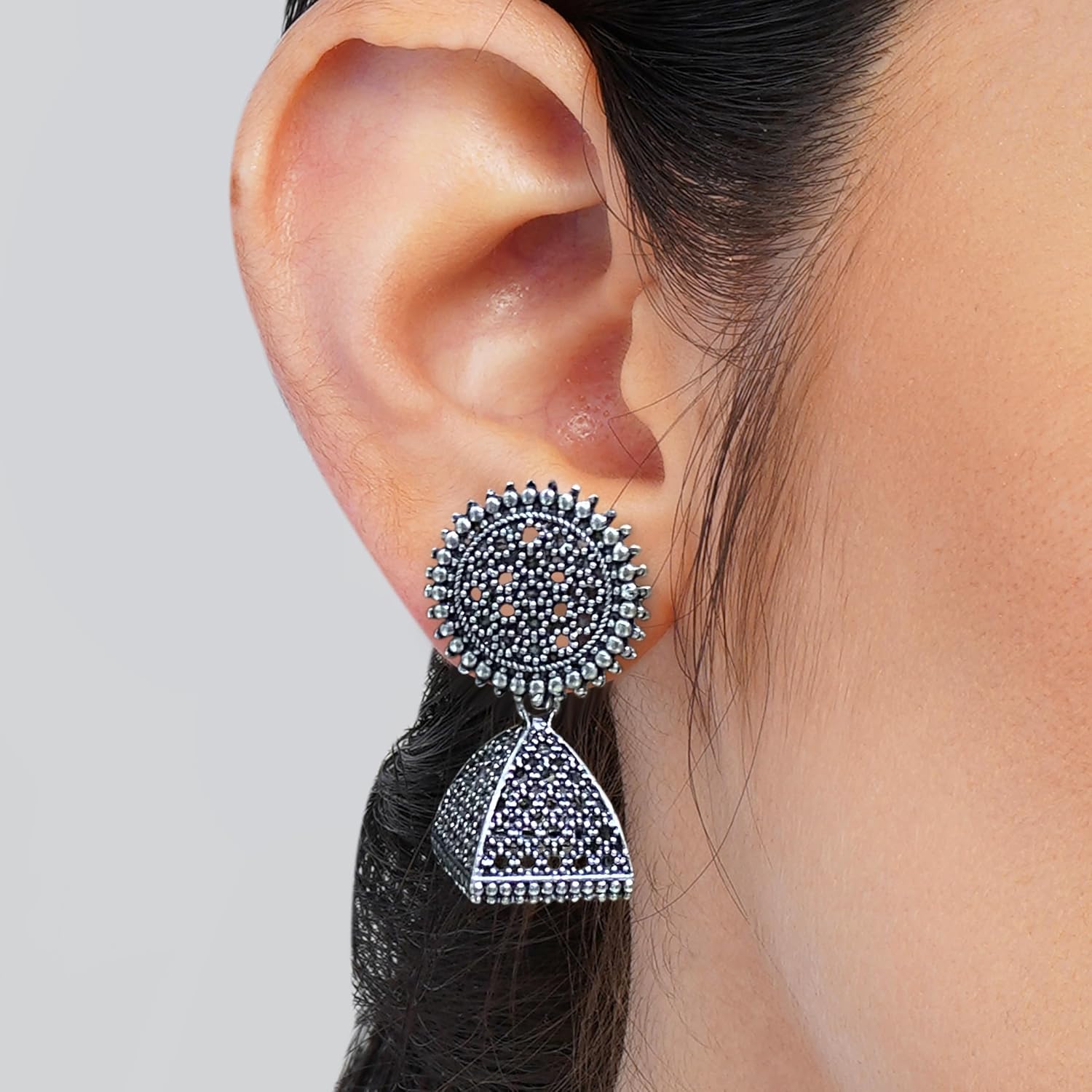 12 Earrings For Women Floral Vintage Design Traditional Drop Jhumke For Women Girls