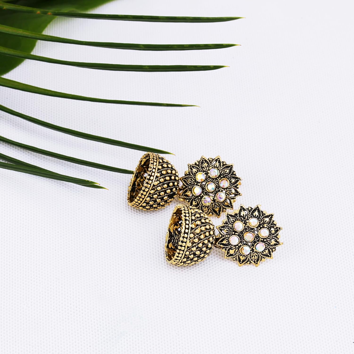 12 Earrings For Women Floral Vintage Design Traditional Drop Jhumke For Women Girls