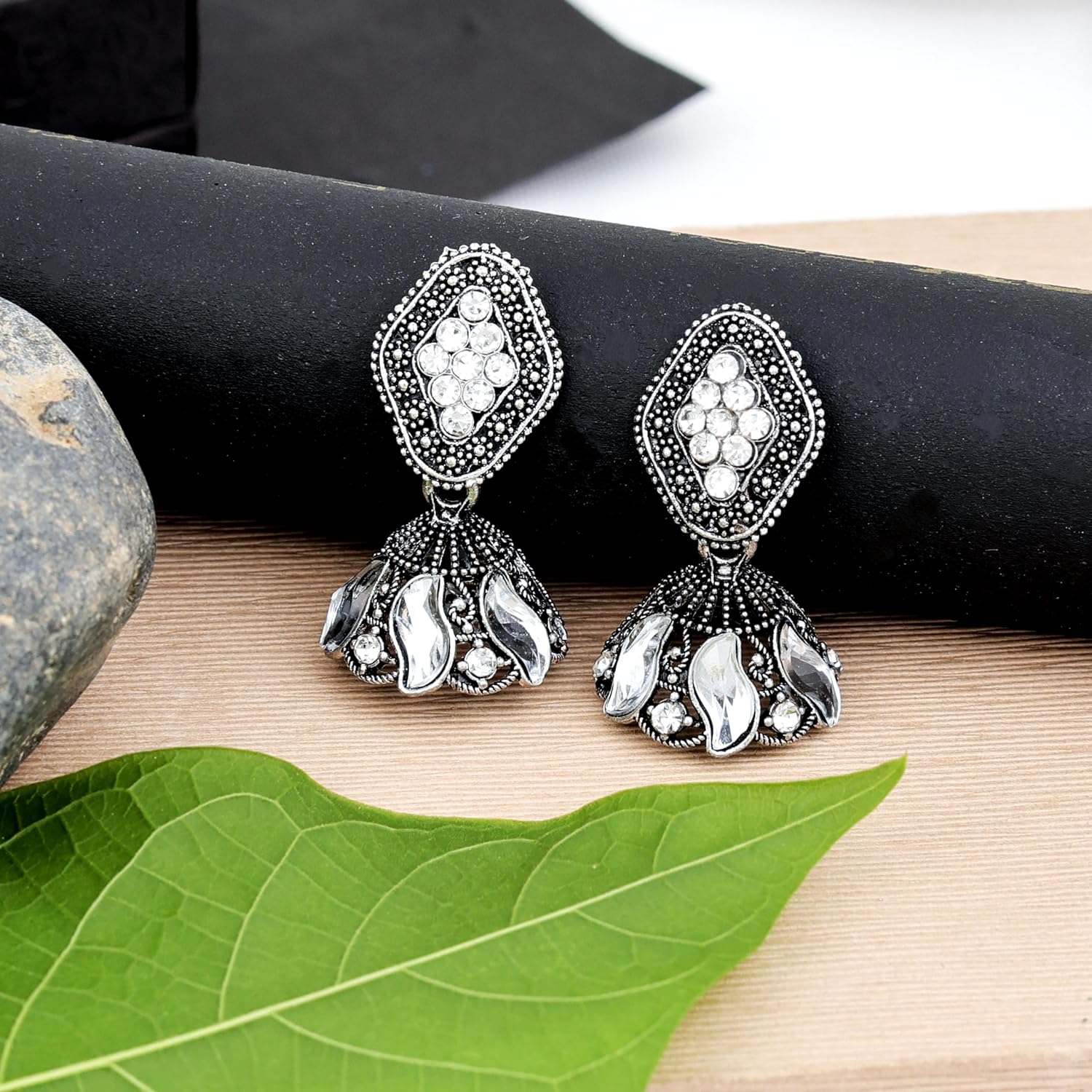 12 Earrings For Women Floral Vintage Design Traditional Drop Jhumke For Women Girls
