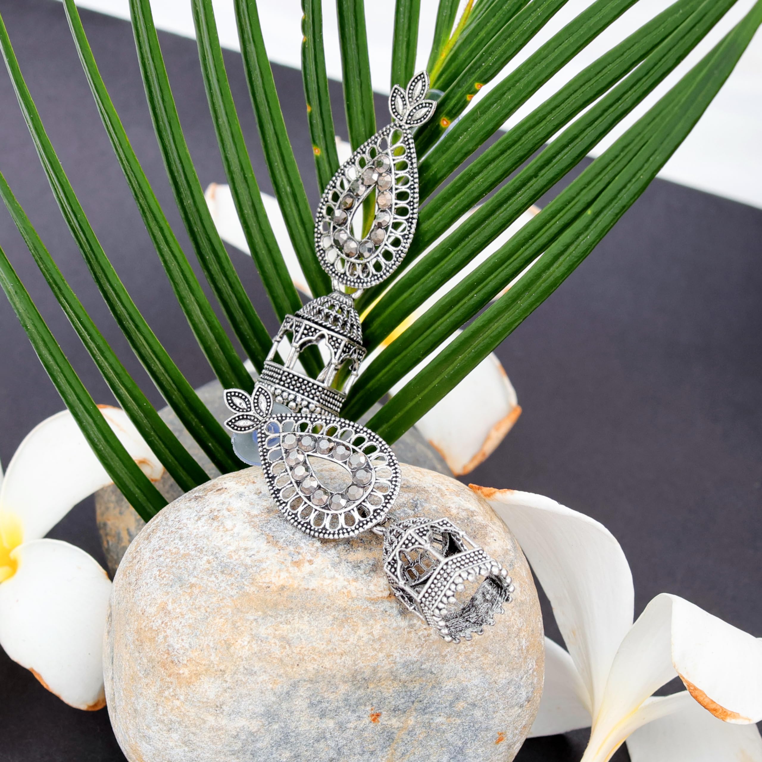12 Earrings For Women Floral Vintage Design Traditional Drop Jhumke For Women Girls