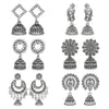 Antique Style Jhumka Earrings Gift Box Set for Women, 6 Pairs