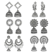 6pc Earrings Set For Women | Jhumka For Women Gift Box Stylish Antique | Jados Fashion