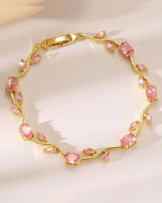 Luxurious Bracelet Combines Sparkling Crystals & Zircons - Jados Fashion