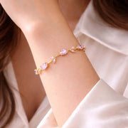 Luxurious Bracelet Combines Sparkling Crystals & Zircons - Jados Fashion