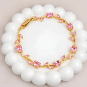 Luxurious Bracelet Combines Sparkling Crystals & Zircons - Jados Fashion