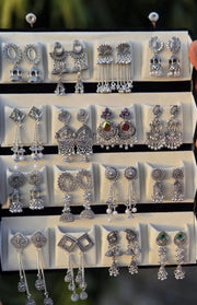 Viral 16 Pair Earing Set With Folding Jewelery Box - Jados Fashion
